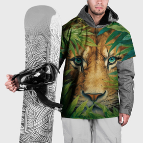 Накидка на куртку 3D с принтом Лев в   джунглях в Екатеринбурге, 100% полиэстер |  | 