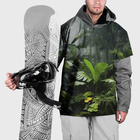 Накидка на куртку 3D с принтом Джунгли фон в Екатеринбурге, 100% полиэстер |  | 