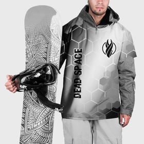 Накидка на куртку 3D с принтом Dead Space glitch на светлом фоне: надпись, символ в Тюмени, 100% полиэстер |  | 