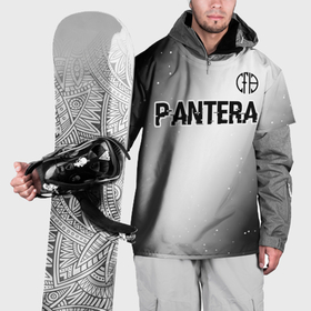 Накидка на куртку 3D с принтом Pantera glitch на светлом фоне: символ сверху , 100% полиэстер |  | 