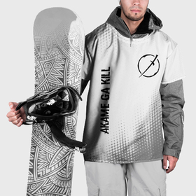 Накидка на куртку 3D с принтом Akame ga Kill glitch на светлом фоне: надпись, символ в Петрозаводске, 100% полиэстер |  | 