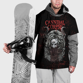 Накидка на куртку 3D с принтом Cannibal Corpse art в Новосибирске, 100% полиэстер |  | 