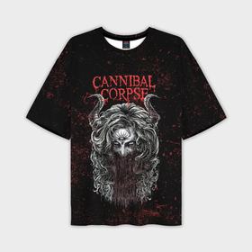 Мужская футболка oversize 3D с принтом Cannibal Corpse art в Новосибирске,  |  | 