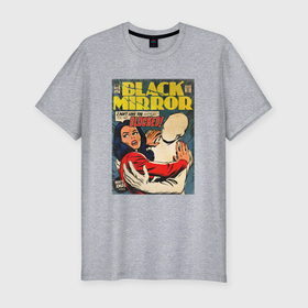 Мужская футболка хлопок Slim с принтом Белое рождество   Черное зеркало: комикс обложка в Тюмени, 92% хлопок, 8% лайкра | приталенный силуэт, круглый вырез ворота, длина до линии бедра, короткий рукав | 