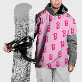 Накидка на куртку 3D с принтом Барби паттерн буква B в Кировске, 100% полиэстер |  | 