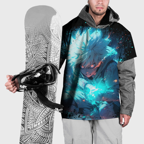 Накидка на куртку 3D с принтом Аура киллуа   hunter x hunter в Санкт-Петербурге, 100% полиэстер |  | Тематика изображения на принте: 