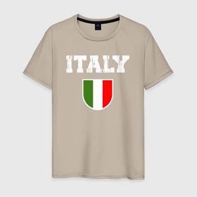 Мужская футболка хлопок с принтом Italy people в Тюмени, 100% хлопок | прямой крой, круглый вырез горловины, длина до линии бедер, слегка спущенное плечо. | 