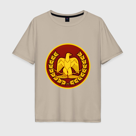 Мужская футболка хлопок Oversize с принтом Рим Total War: Rome II в Екатеринбурге, 100% хлопок | свободный крой, круглый ворот, “спинка” длиннее передней части | 