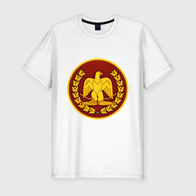 Мужская футболка хлопок Slim с принтом Рим Total War: Rome II в Екатеринбурге, 92% хлопок, 8% лайкра | приталенный силуэт, круглый вырез ворота, длина до линии бедра, короткий рукав | 