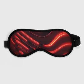 Маска для сна 3D с принтом Красный неон абстракция в Кировске, внешний слой — 100% полиэфир, внутренний слой — 100% хлопок, между ними — поролон |  | 