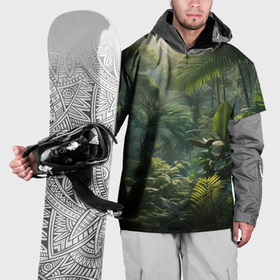 Накидка на куртку 3D с принтом Джунгли   фон в Екатеринбурге, 100% полиэстер |  | 