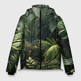 Мужская зимняя куртка 3D с принтом Зеленые     джунгли в Курске, верх — 100% полиэстер; подкладка — 100% полиэстер; утеплитель — 100% полиэстер | длина ниже бедра, свободный силуэт Оверсайз. Есть воротник-стойка, отстегивающийся капюшон и ветрозащитная планка. 

Боковые карманы с листочкой на кнопках и внутренний карман на молнии. | 