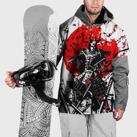 Накидка на куртку 3D с принтом Bushido warrior в Новосибирске, 100% полиэстер |  | Тематика изображения на принте: 