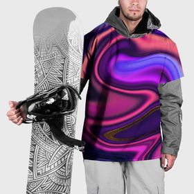 Накидка на куртку 3D с принтом Волшебные волны в Курске, 100% полиэстер |  | 