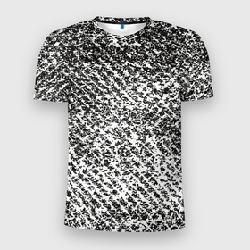 Мужская футболка 3D Slim с принтом Black white style в Екатеринбурге, 100% полиэстер с улучшенными характеристиками | приталенный силуэт, круглая горловина, широкие плечи, сужается к линии бедра | Тематика изображения на принте: 