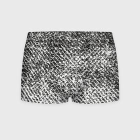 Мужские трусы 3D с принтом Black white style в Курске, 50% хлопок, 50% полиэстер | классическая посадка, на поясе мягкая тканевая резинка | 