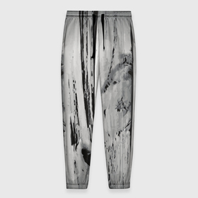 Мужские брюки 3D с принтом Grey wood в Санкт-Петербурге, 100% полиэстер | манжеты по низу, эластичный пояс регулируется шнурком, по бокам два кармана без застежек, внутренняя часть кармана из мелкой сетки | Тематика изображения на принте: 