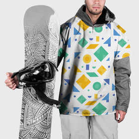 Накидка на куртку 3D с принтом Funny geometry в Курске, 100% полиэстер |  | 
