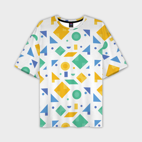Мужская футболка oversize 3D с принтом Funny geometry в Курске,  |  | 