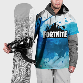 Накидка на куртку 3D с принтом Fortnite Logo Paint в Тюмени, 100% полиэстер |  | 