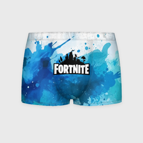 Мужские трусы 3D с принтом Fortnite Logo Paint в Новосибирске, 50% хлопок, 50% полиэстер | классическая посадка, на поясе мягкая тканевая резинка | Тематика изображения на принте: 