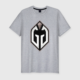 Мужская футболка хлопок Slim с принтом Gaimin Gladiators logo в Санкт-Петербурге, 92% хлопок, 8% лайкра | приталенный силуэт, круглый вырез ворота, длина до линии бедра, короткий рукав | 