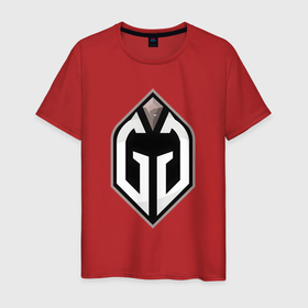 Мужская футболка хлопок с принтом Gaimin Gladiators logo в Санкт-Петербурге, 100% хлопок | прямой крой, круглый вырез горловины, длина до линии бедер, слегка спущенное плечо. | 