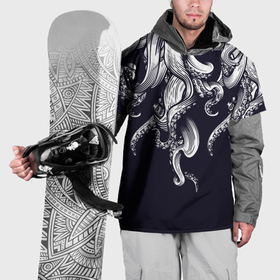Накидка на куртку 3D с принтом Щупальца   осьминог в Петрозаводске, 100% полиэстер |  | Тематика изображения на принте: 