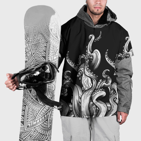 Накидка на куртку 3D с принтом Octopus tentacles , 100% полиэстер |  | Тематика изображения на принте: 