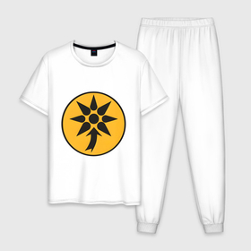 Мужская пижама хлопок с принтом Понт Total War: Rome II , 100% хлопок | брюки и футболка прямого кроя, без карманов, на брюках мягкая резинка на поясе и по низу штанин
 | Тематика изображения на принте: 