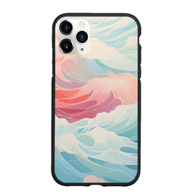 Чехол для iPhone 11 Pro Max матовый с принтом Волны в японском стиле в городе Новоалтайск, Силикон |  | Тематика изображения на принте: 