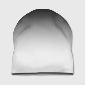 Шапка 3D с принтом Black and white gradient в Кировске, 100% полиэстер | универсальный размер, печать по всей поверхности изделия | Тематика изображения на принте: 