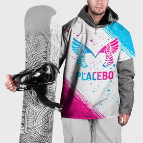Накидка на куртку 3D с принтом Placebo neon gradient style в Петрозаводске, 100% полиэстер |  | 