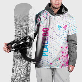 Накидка на куртку 3D с принтом Placebo neon gradient style: надпись, символ в Петрозаводске, 100% полиэстер |  | 