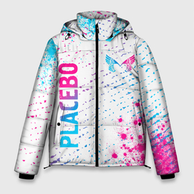 Мужская зимняя куртка 3D с принтом Placebo neon gradient style: надпись, символ в Санкт-Петербурге, верх — 100% полиэстер; подкладка — 100% полиэстер; утеплитель — 100% полиэстер | длина ниже бедра, свободный силуэт Оверсайз. Есть воротник-стойка, отстегивающийся капюшон и ветрозащитная планка. 

Боковые карманы с листочкой на кнопках и внутренний карман на молнии. | Тематика изображения на принте: 