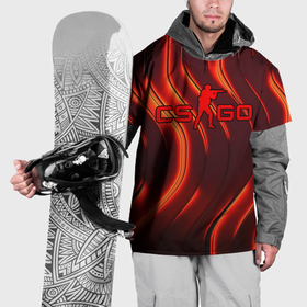 Накидка на куртку 3D с принтом CS GO red   neon в Курске, 100% полиэстер |  | 