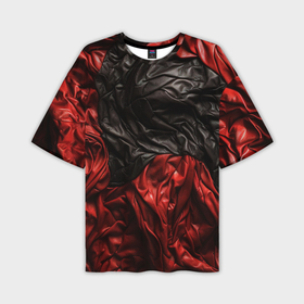 Мужская футболка oversize 3D с принтом Black red       texture в Тюмени,  |  | 