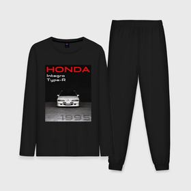 Мужская пижама с лонгсливом хлопок с принтом Honda Integra Type R обложка в Курске,  |  | 