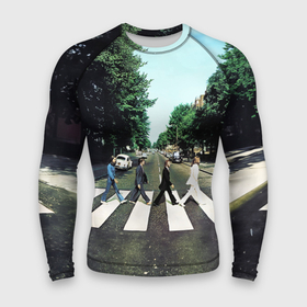 Мужской рашгард 3D с принтом The Beatles альбом Abbey Road ,  |  | Тематика изображения на принте: 