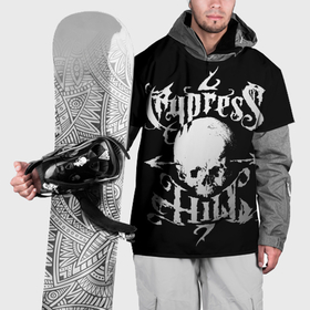 Накидка на куртку 3D с принтом Cypress hill   skull arrows в Екатеринбурге, 100% полиэстер |  | Тематика изображения на принте: 
