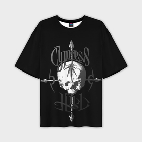 Мужская футболка oversize 3D с принтом Cypress hill   arrows skull в Кировске,  |  | Тематика изображения на принте: 