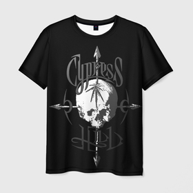 Мужская футболка 3D с принтом Cypress hill   arrows skull в Кировске, 100% полиэфир | прямой крой, круглый вырез горловины, длина до линии бедер | 