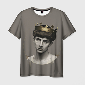 Мужская футболка 3D с принтом Король Тимоти в Санкт-Петербурге, 100% полиэфир | прямой крой, круглый вырез горловины, длина до линии бедер | 