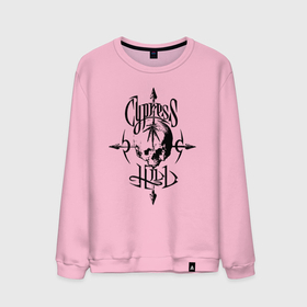 Мужской свитшот хлопок с принтом Cypress hill   album logo , 100% хлопок |  | Тематика изображения на принте: 