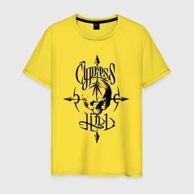 Мужская футболка хлопок с принтом Cypress hill   album logo , 100% хлопок | прямой крой, круглый вырез горловины, длина до линии бедер, слегка спущенное плечо. | 