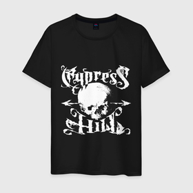 Мужская футболка хлопок с принтом Cypress hill   logo в Кировске, 100% хлопок | прямой крой, круглый вырез горловины, длина до линии бедер, слегка спущенное плечо. | 