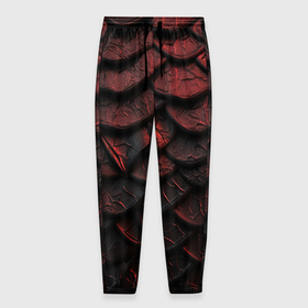 Мужские брюки 3D с принтом Объемная текстура из темных плит в Санкт-Петербурге, 100% полиэстер | манжеты по низу, эластичный пояс регулируется шнурком, по бокам два кармана без застежек, внутренняя часть кармана из мелкой сетки | 