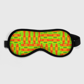 Маска для сна 3D с принтом Паттерн зеленый с оранжевым в городе Новоалтайск, внешний слой — 100% полиэфир, внутренний слой — 100% хлопок, между ними — поролон |  | 