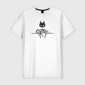 Мужская футболка хлопок Slim с принтом Stray street cat в Курске, 92% хлопок, 8% лайкра | приталенный силуэт, круглый вырез ворота, длина до линии бедра, короткий рукав | Тематика изображения на принте: 