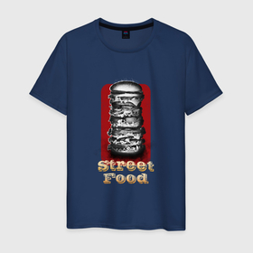 Мужская футболка хлопок с принтом Уличная еда в Петрозаводске, 100% хлопок | прямой крой, круглый вырез горловины, длина до линии бедер, слегка спущенное плечо. | Тематика изображения на принте: 